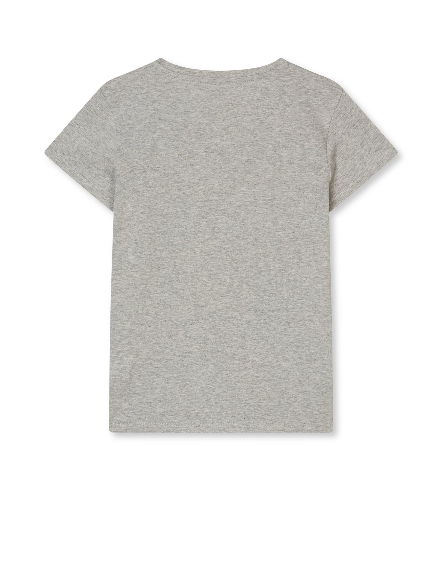 Single Organic Tuvina Tee, Light Grey Melange