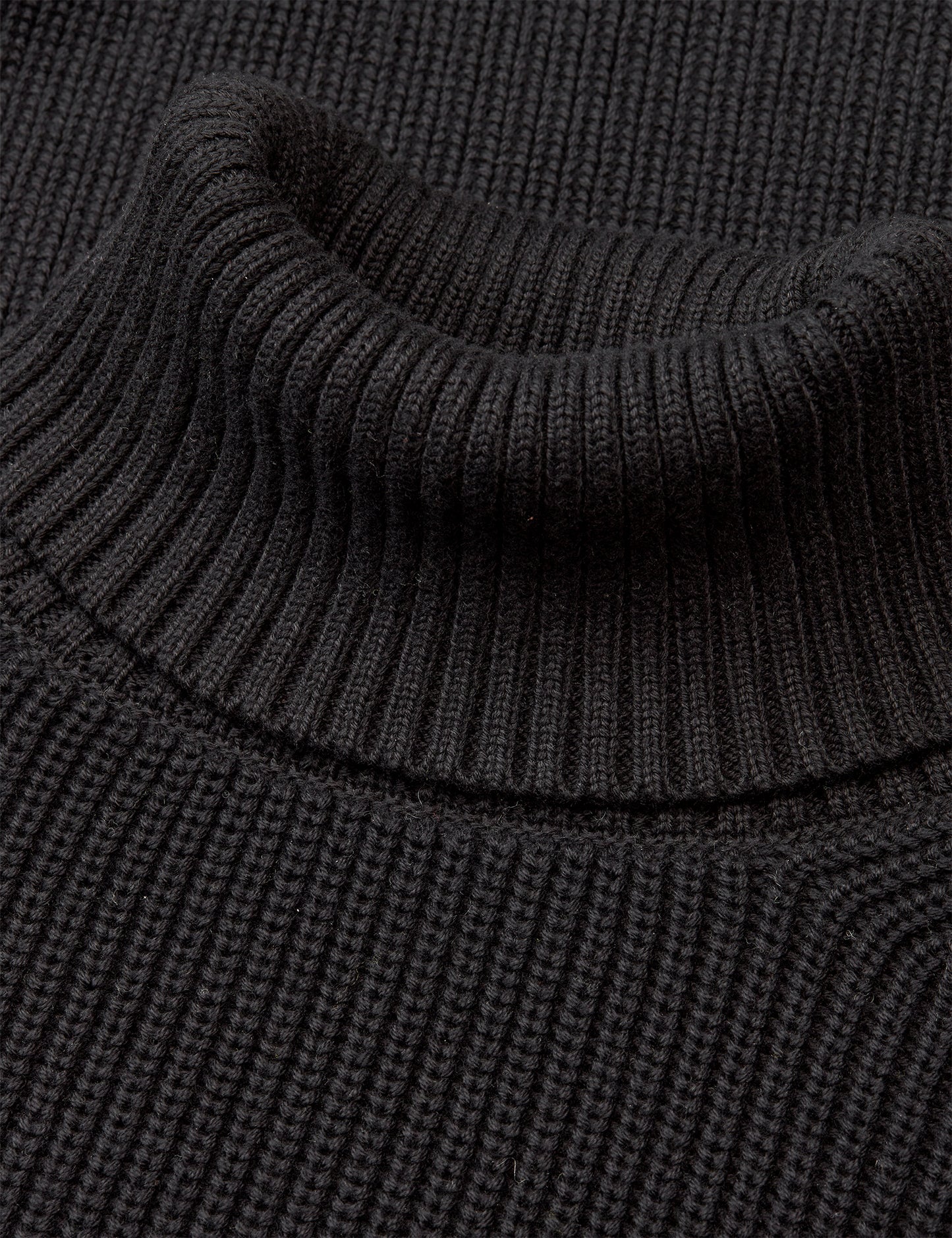 Tight Cotton Kurt Knit, Black