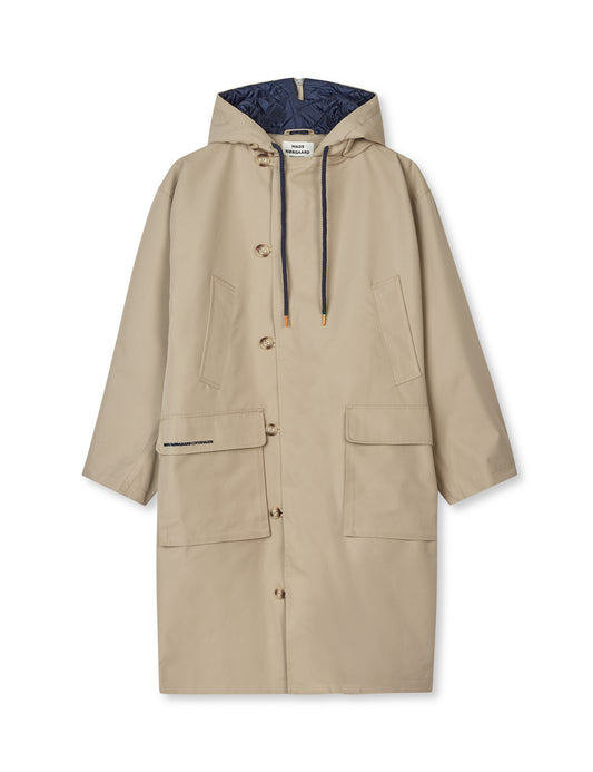 Cotton Tech Willow Parka Coat, Trench Coat