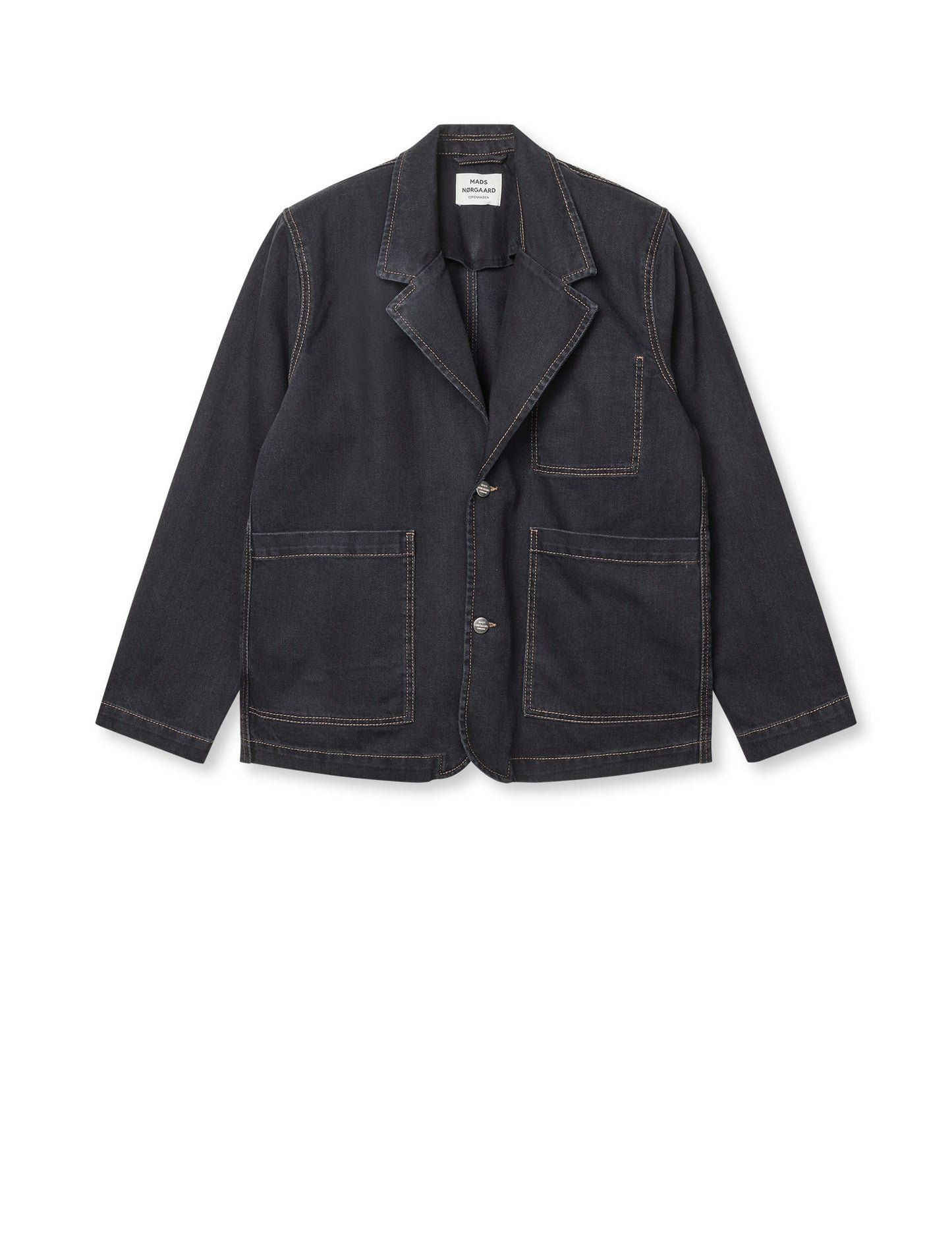 Dyed Denim Denny Jacket, Black