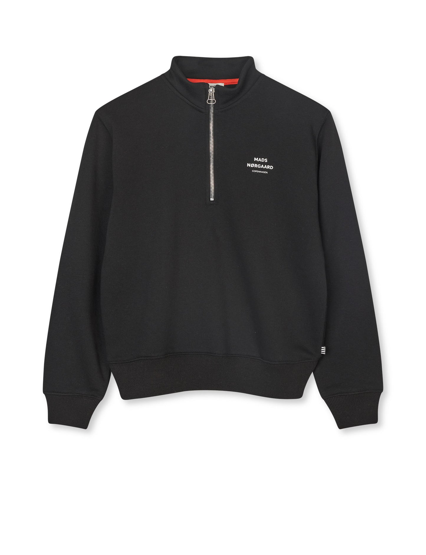 Mix Sweat Crewie Half Zip Sweatshirt, Jet Black