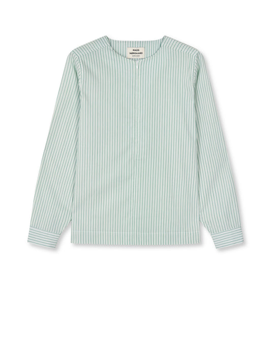 Poplinda Dana Shirt, Pinstripe/Verdant Green