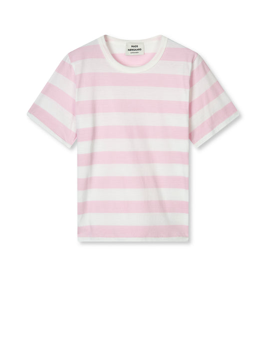 Single Organic Grace Tee, Parfait Pink/White Alyssum