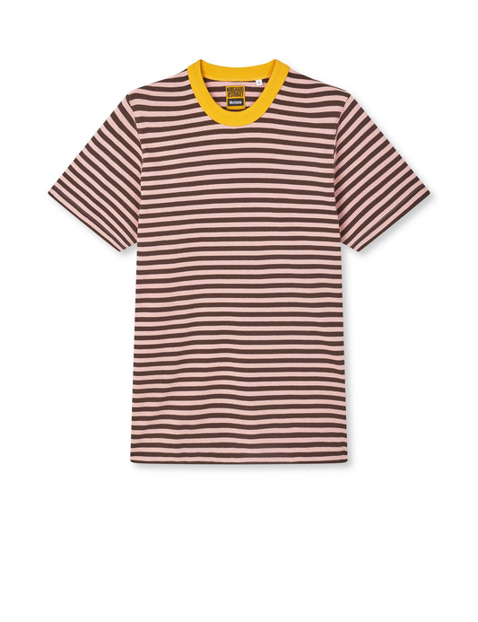 Cotton Jersey Frode Montana Tee, Stripe/Sunset Gold