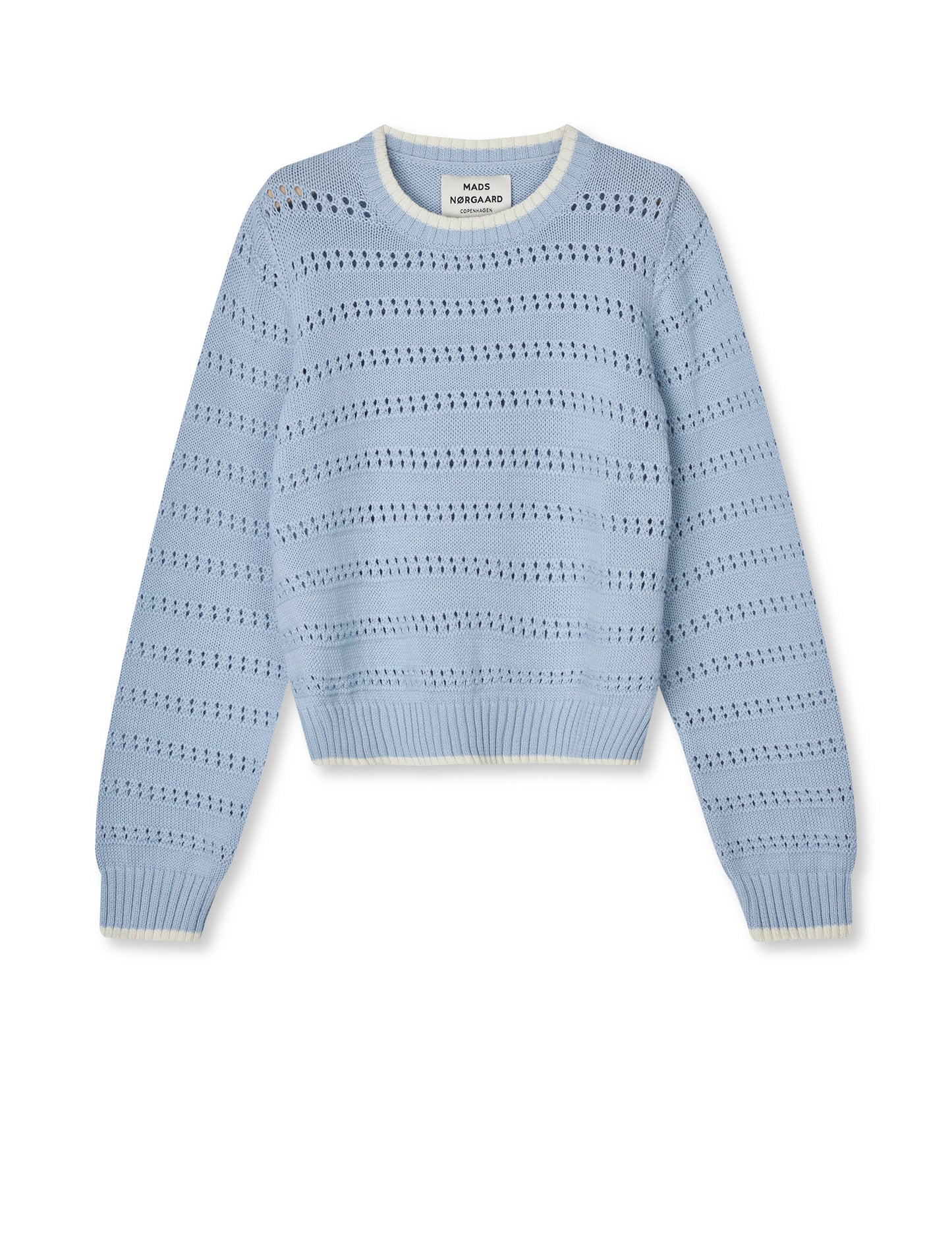 Tight Cotton Inga Knit, Cashmere Blue/Vanilla Ice