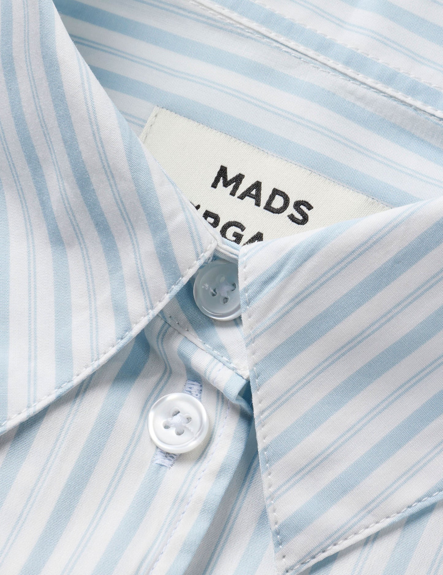 Poplinda Crane Shirt, Pinstripe/Cashmere Blue