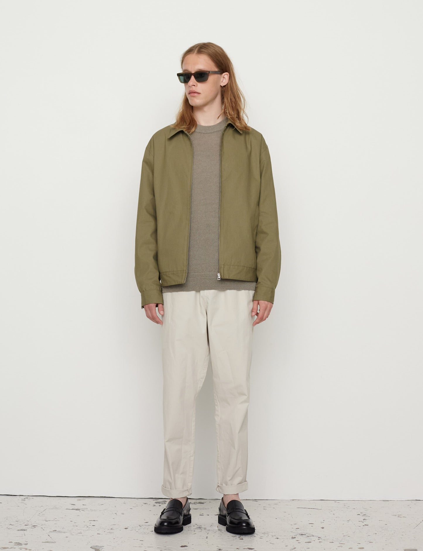 Dry Cotton Norton Jacket, Dusky Green